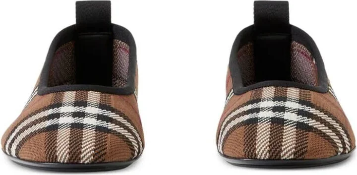 Burberry Check-Print Ballerina Shoes - Image 4