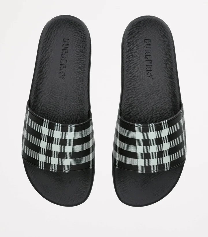 Burberry Check Slides - Image 4