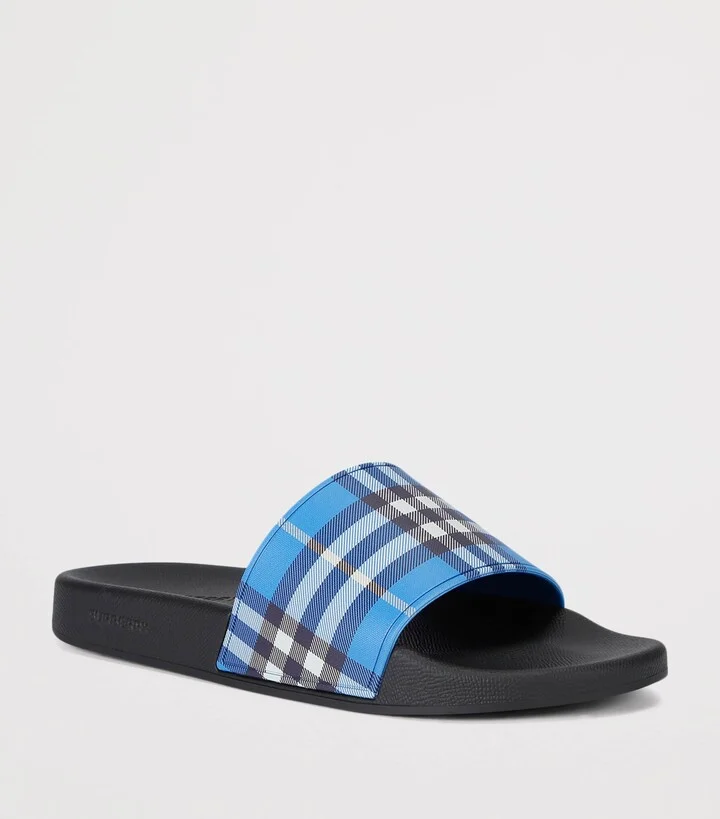 Burberry Check Slides - Image 3