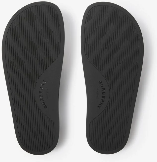 Burberry Check Slides Size: 35 - Image 6