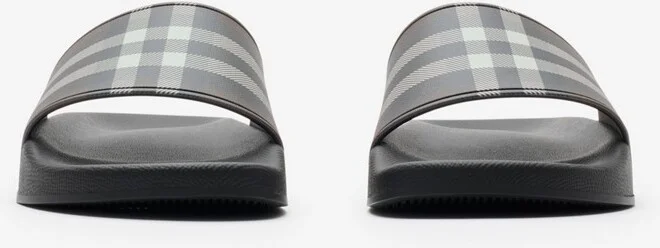 Burberry Check Slides Size: 35 - Image 2
