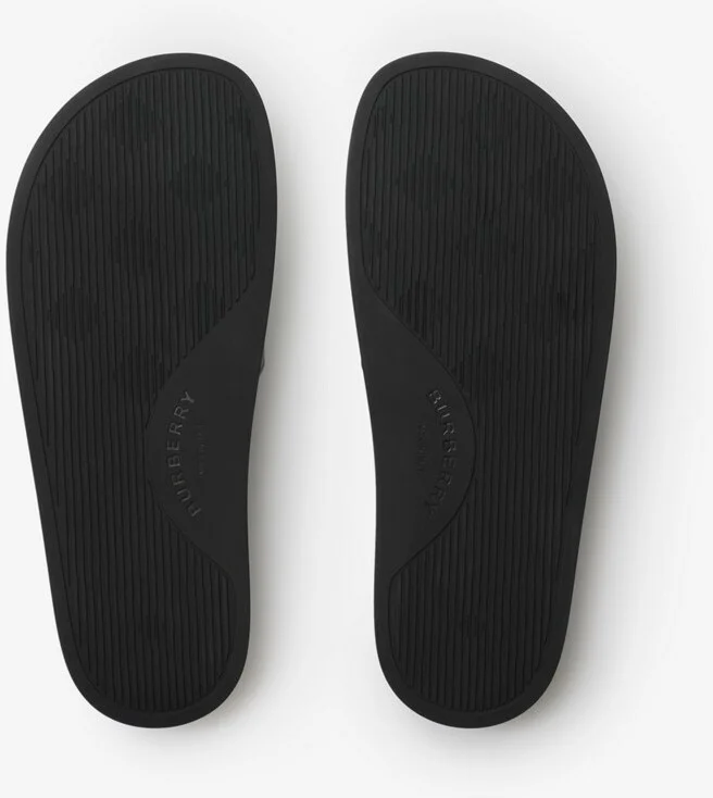 Burberry Check Slides Size: 35 - Image 5
