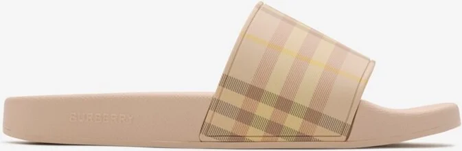 Burberry Check Slides Size: 35