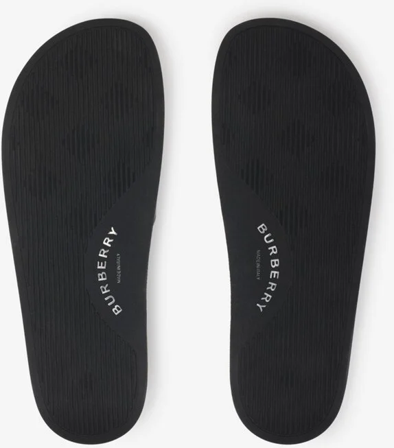 Burberry Check Slides Size: 40 - Image 5