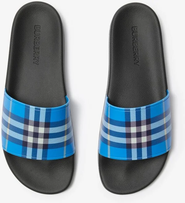 Burberry Check Slides Size: 41 - Image 5