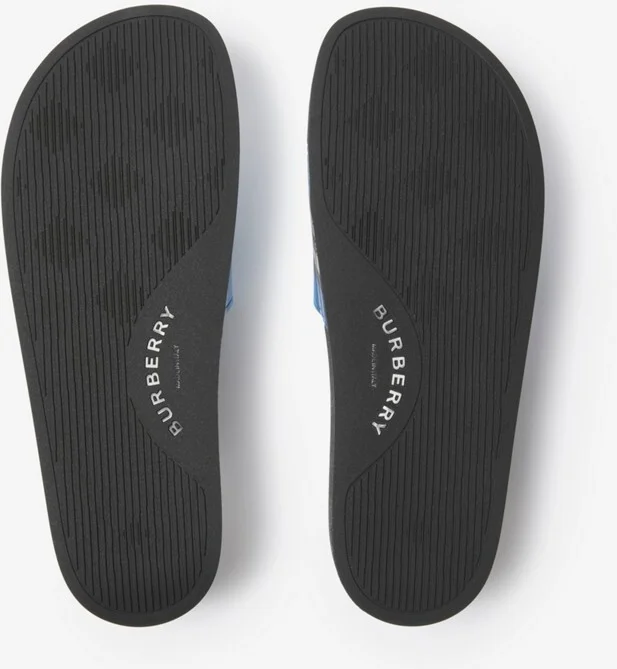 Burberry Check Slides Size: 41 - Image 6