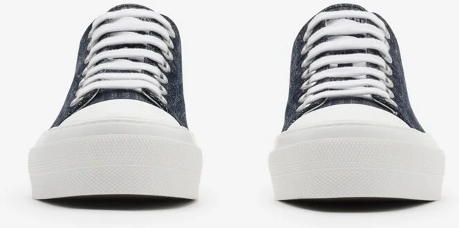 Burberry Check Sneakers Size: 35 - Image 3