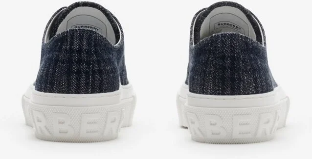Burberry Check Sneakers Size: 35 - Image 4