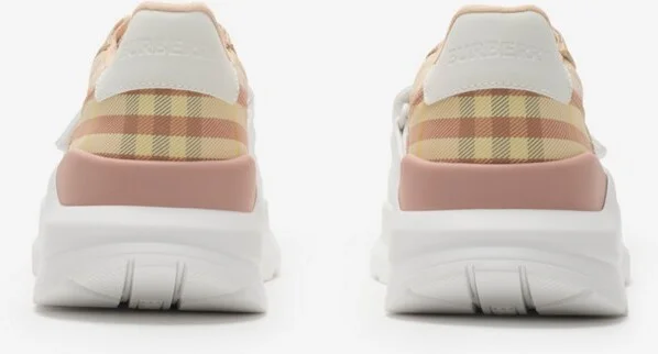Burberry Check Sneakers Size: 35 - Image 3