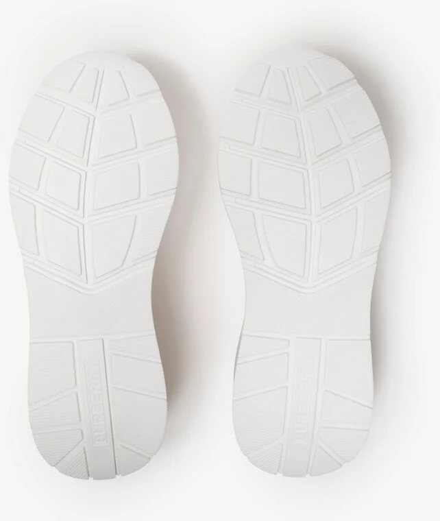 Burberry Check Sneakers Size: 35 - Image 5