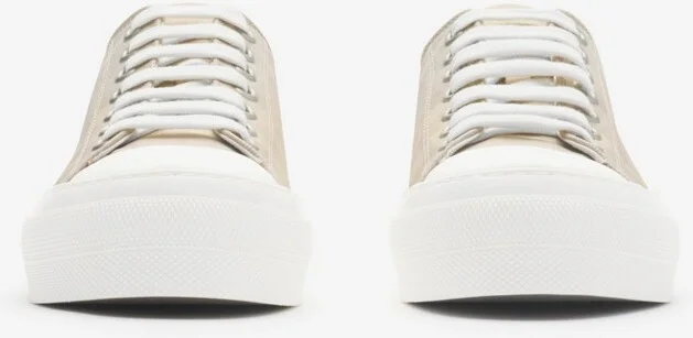 Burberry Check Sneakers Size: 35 - Image 2
