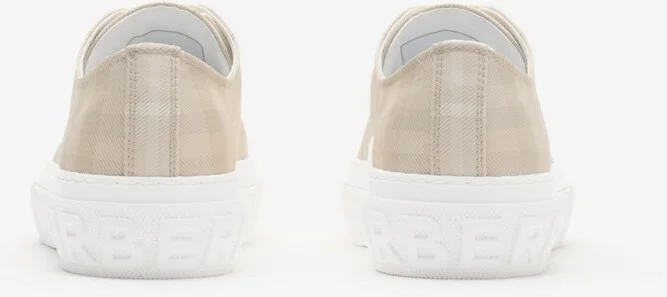 Burberry Check Sneakers Size: 35 - Image 3