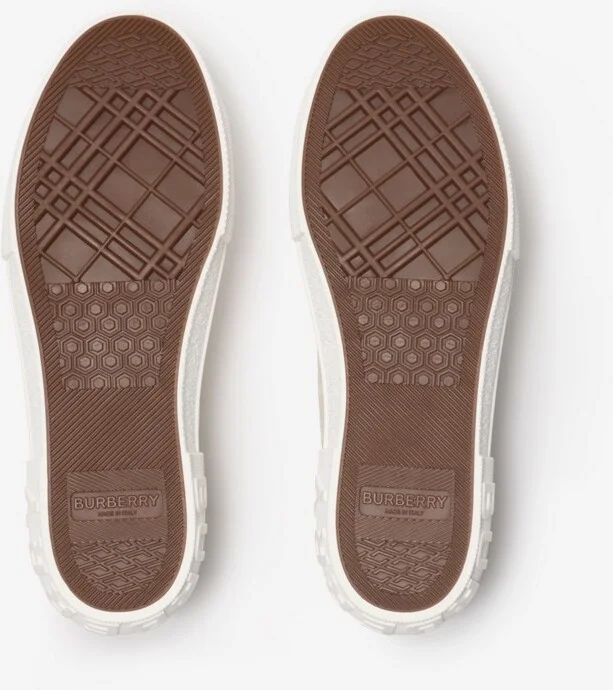 Burberry Check Sneakers Size: 35 - Image 5