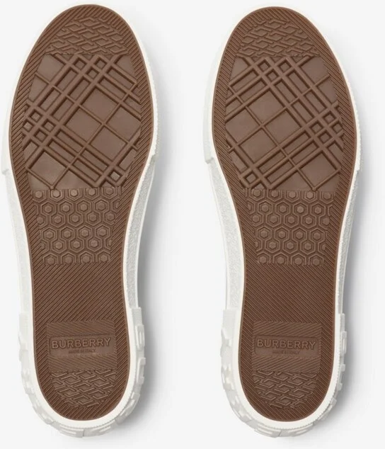Burberry Check Sneakers Size: 35 - Image 5