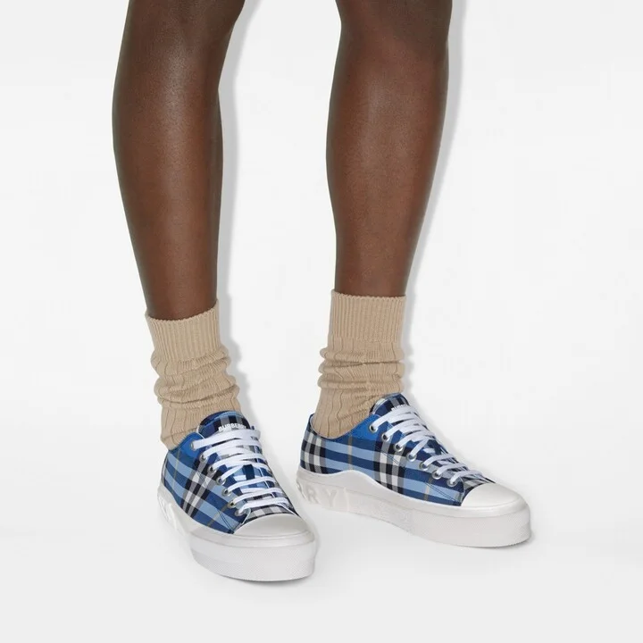 Burberry Check Sneakers Size: 39 - Image 2