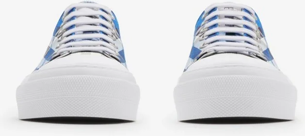 Burberry Check Sneakers Size: 39 - Image 3