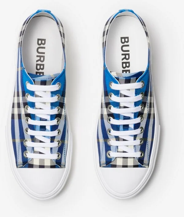 Burberry Check Sneakers Size: 39 - Image 5