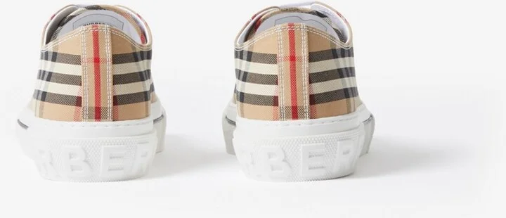 Burberry Check Sneakers Size: 39 - Image 4