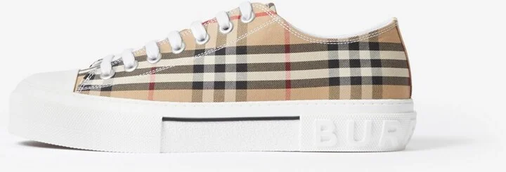Burberry Check Sneakers Size: 39 - Image 6