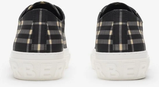 Burberry Check Sneakers Size: 40 - Image 4