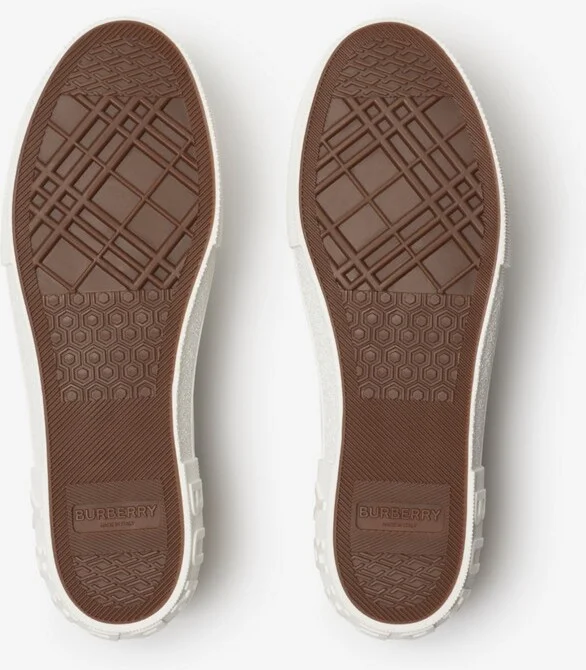 Burberry Check Sneakers Size: 40 - Image 6