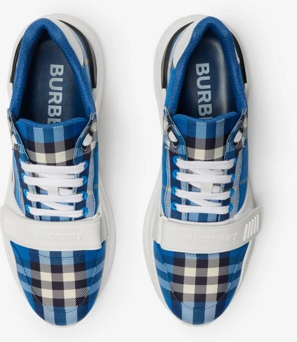 Burberry Check Sneakers Size: 41 - Image 5
