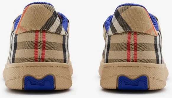 Burberry Check Terrace Sneakers Size: 35 - Image 4