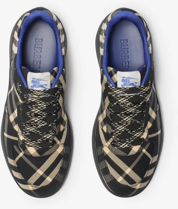 Burberry Check Terrace Sneakers Size: 35 - Image 5