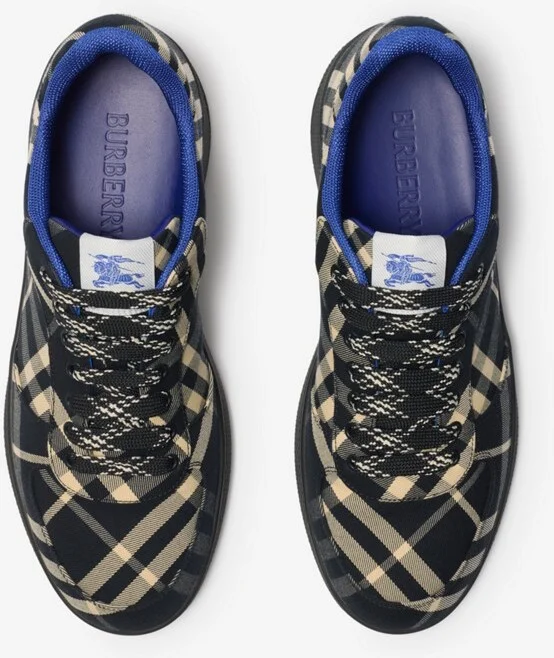 Burberry Check Terrace Sneakers Size: 39 - Image 5