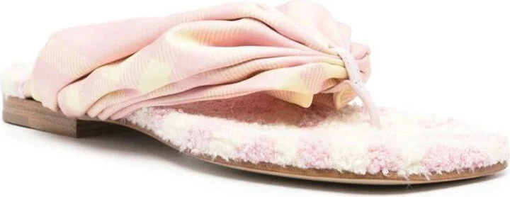 Burberry Check Thong Sandals - Image 3