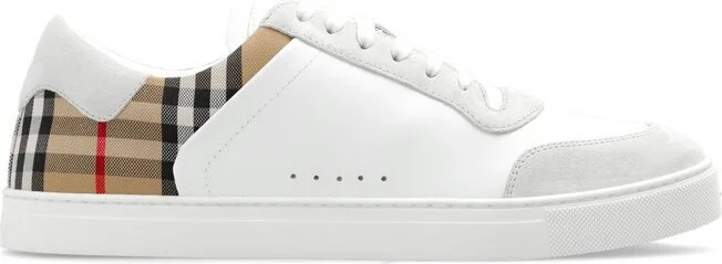 Burberry Checked Lace-Up Sneakers