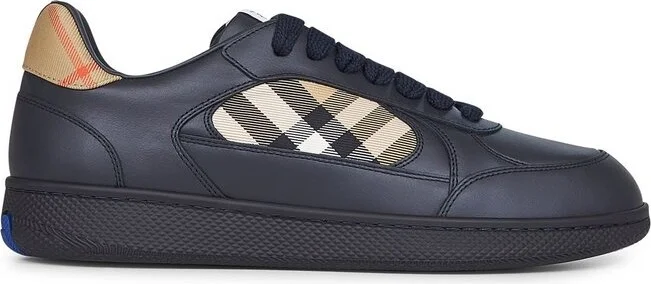 Burberry Checked Lace-Up Sneakers