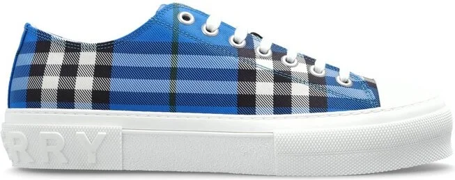 Burberry Checked Lace-Up Sneakers