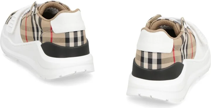 Burberry Checked Motif Sneakers - Image 4