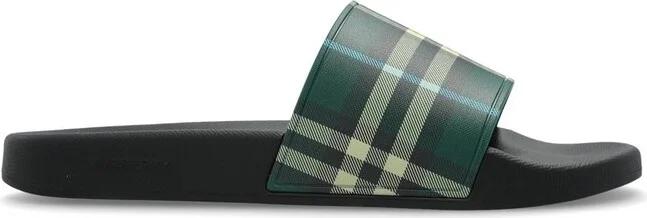 Burberry Checkered Flip-Flops