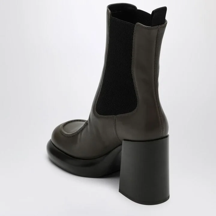 Burberry Chelsea Wedge Boot In Dark Green - Image 2