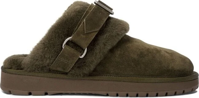 Burberry Chubby Buckle Strap Low Slippers