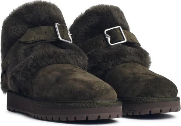 Burberry 'Chubby' Green Suede Boots - Image 2
