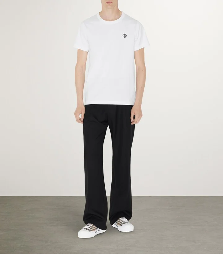 Burberry Cotton Check Sneakers - Image 2