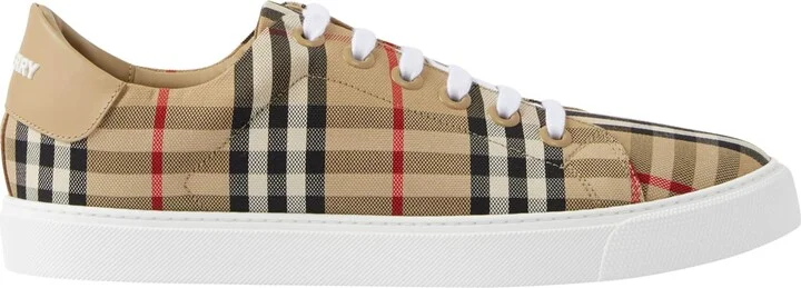 Burberry Cotton Check Sneakers