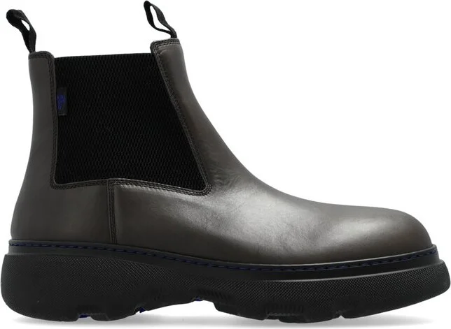 Burberry Creeper Panelled Ankle Boots