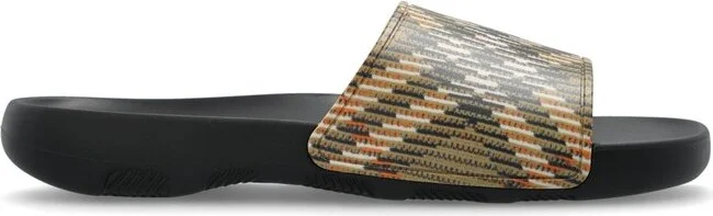 Burberry Dive Checked Slip-On Slides