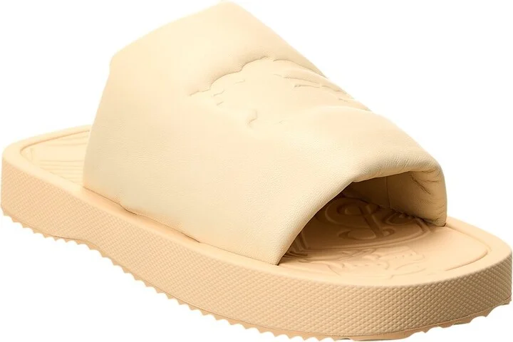 Burberry Ekd Slab Leather Slide