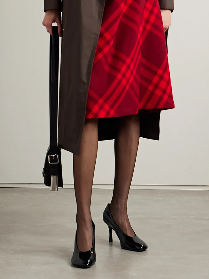 Burberry - Glossed-leather Pumps - Black - Image 2