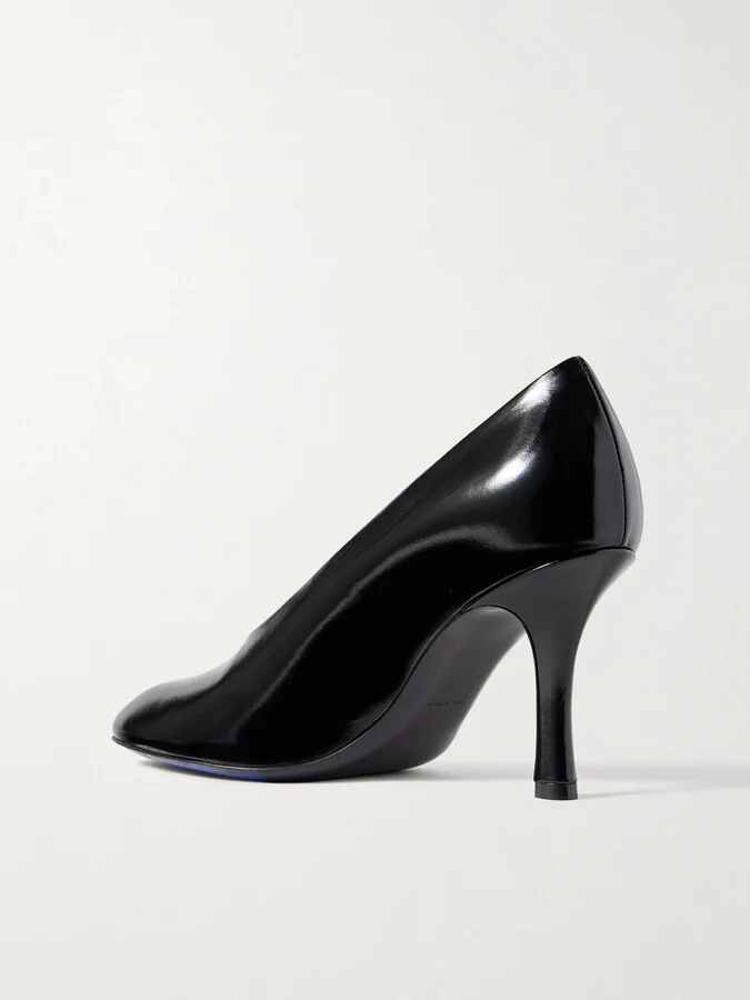 Burberry - Glossed-leather Pumps - Black - Image 3