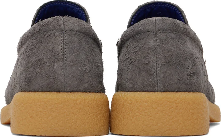 Burberry Gray Suede Chance Loafers - Image 2