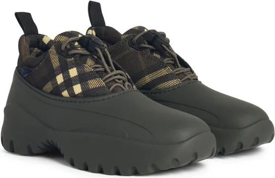 Burberry Green Fabric Blend Sneakers - Image 2