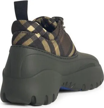 Burberry Green Fabric Blend Sneakers - Image 3