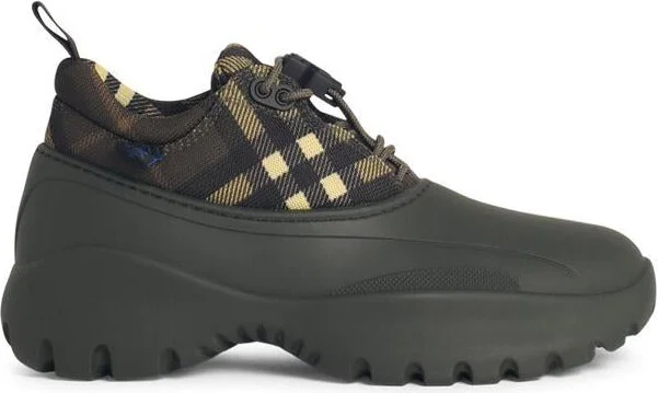 Burberry Green Fabric Blend Sneakers