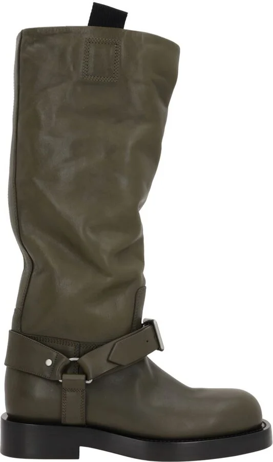 Burberry Green Leather Boots